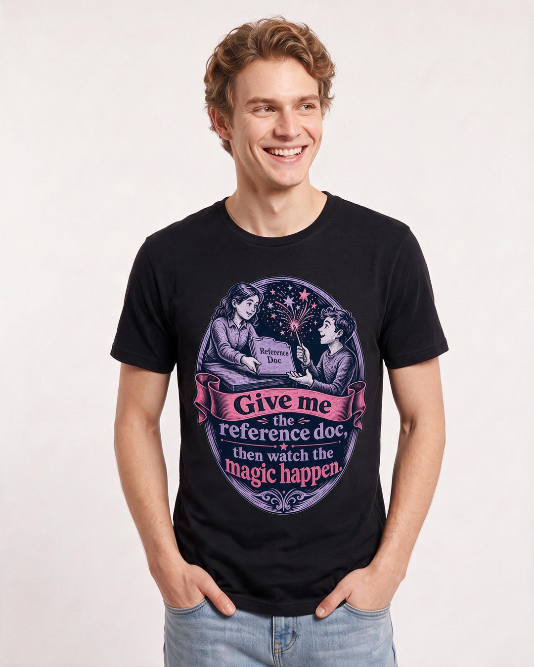 Neurodiversity Black T-Shirt for Men – Everyday Expression Graphic Tee product image 1