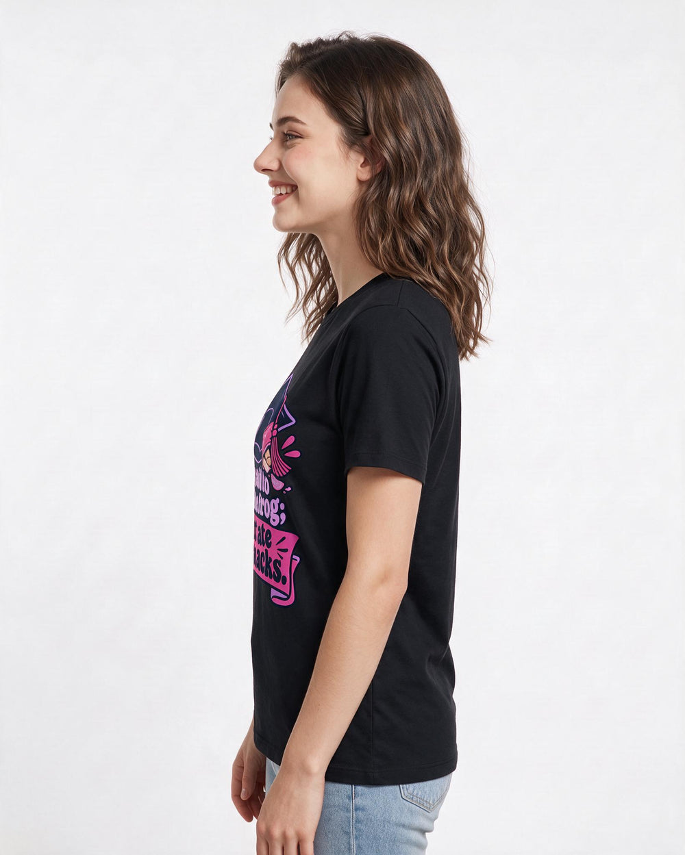 Graduation Black T-Shirt for Women – Everyday Expression Graphic Tee product image 2