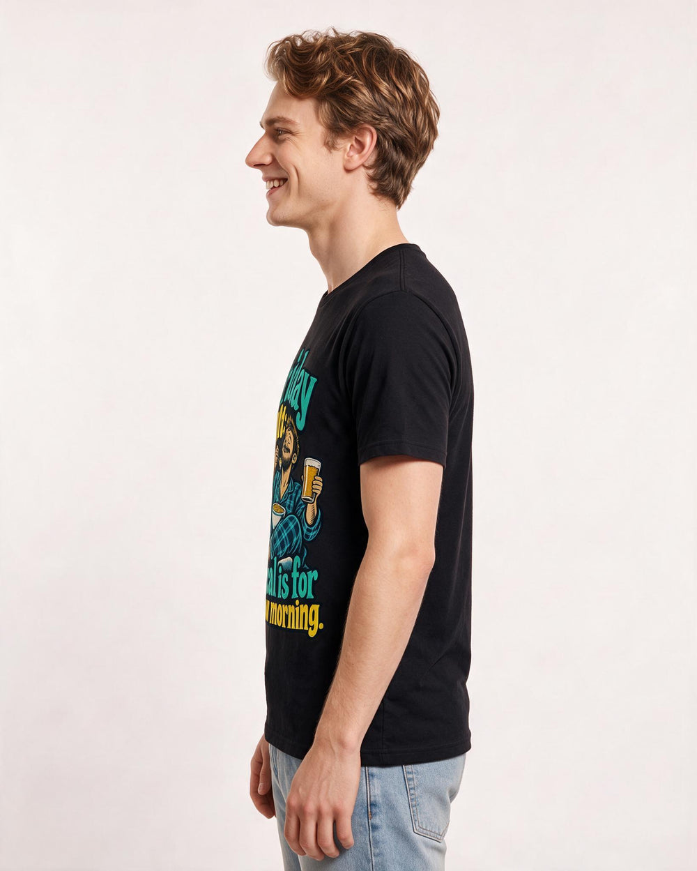 Beer Black T-Shirt for Men – Everyday Expression Graphic Tee product image 2