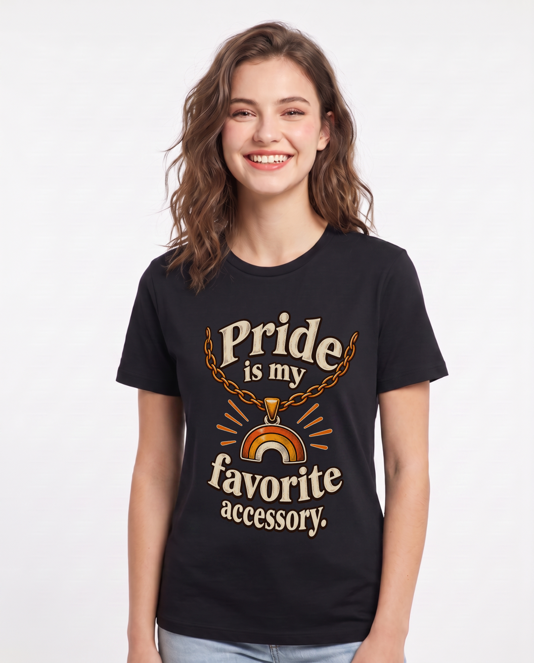 Pride Black T-Shirt for Women – Everyday Expression Graphic Tee product image 3