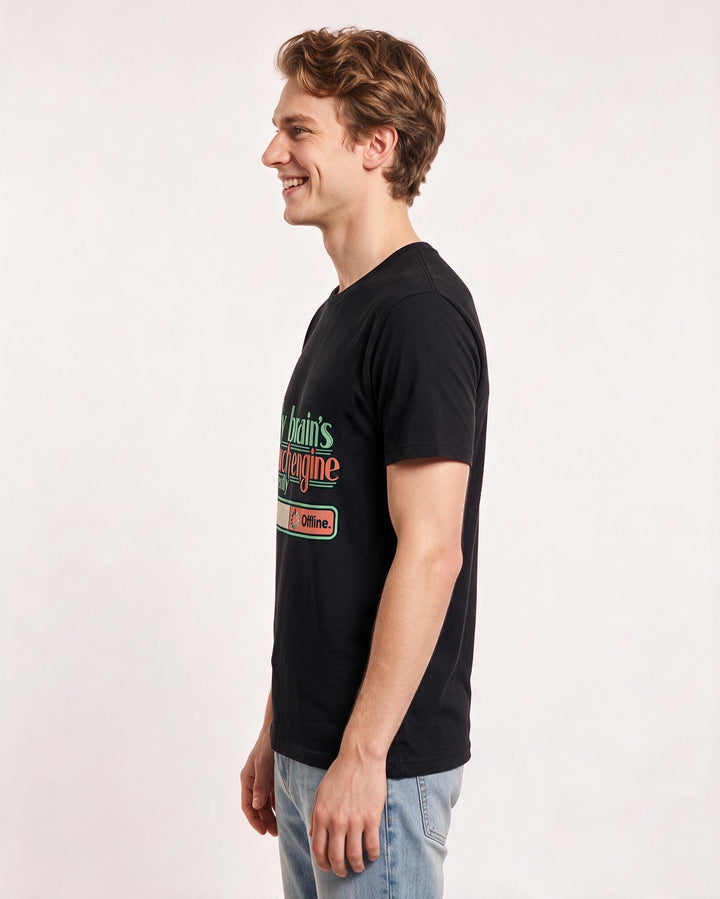 Meme Black T-Shirt for Men – Everyday Expression Graphic Tee product image 2