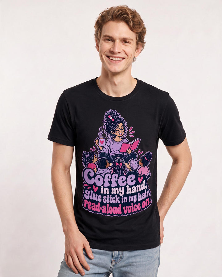 Teacher Black T-Shirt for Men – Everyday Expression Graphic Tee product image 1