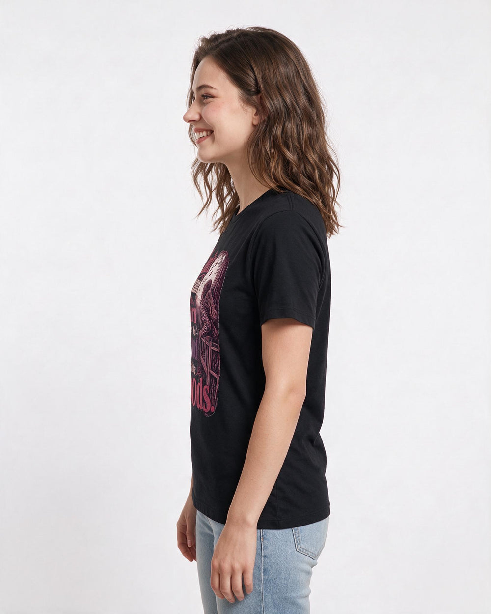 Hunting Black T-Shirt for Women – Everyday Expression Graphic Tee product image 2