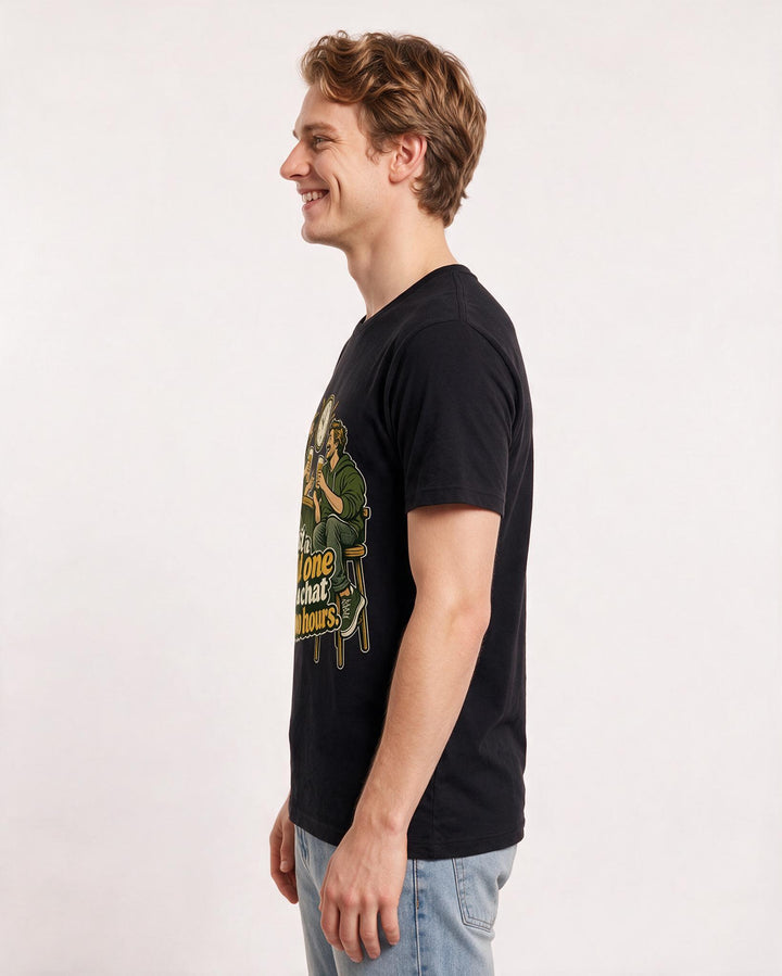 Beer Black T-Shirt for Men – Everyday Expression Graphic Tee product image 2