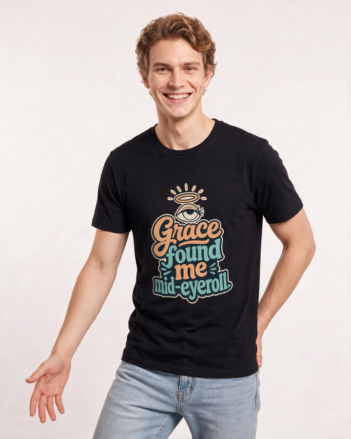 Christian Faith Black T-Shirt for Men – Everyday Expression Graphic Tee product image 3