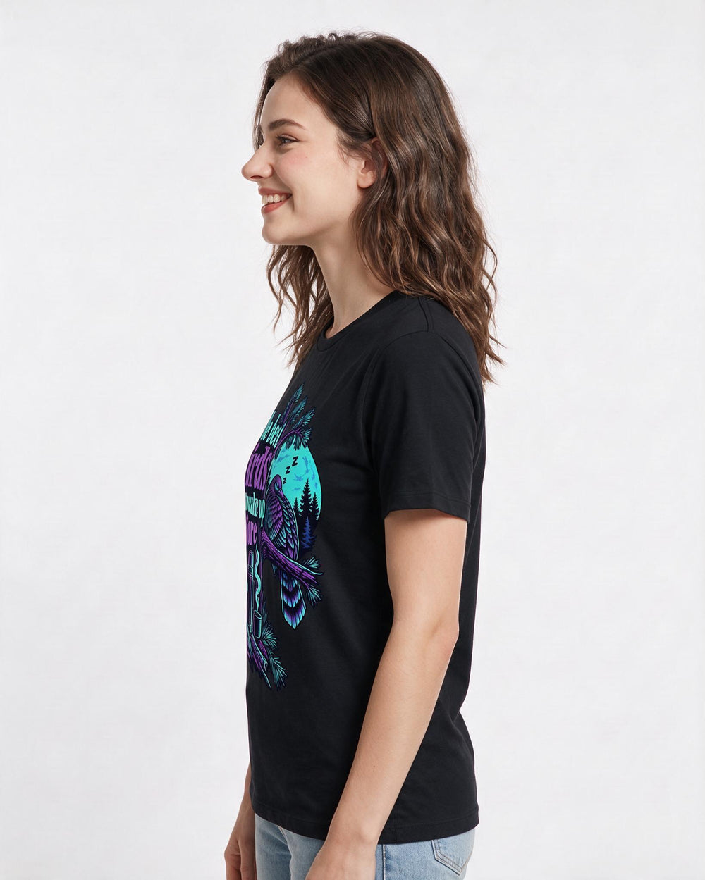 Hunting Black T-Shirt for Women – Everyday Expression Graphic Tee product image 2