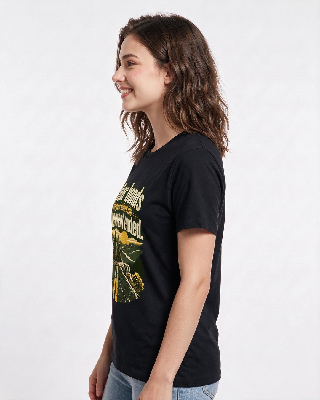 Veteran Black T-Shirt for Women – Everyday Expression Graphic Tee product image 2