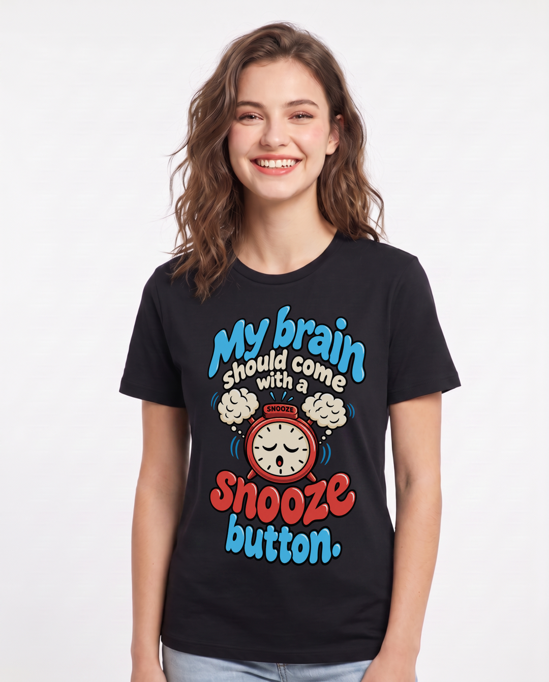 Meme Black T-Shirt for Women – Everyday Expression Graphic Tee product image 3