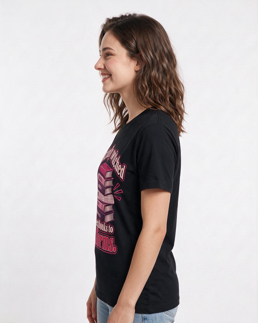 Graduation Black T-Shirt for Women – Everyday Expression Graphic Tee product image 2