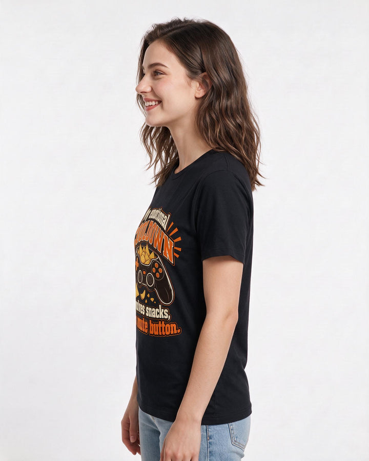 Gaming Black T-Shirt for Women – Game Night Graphic Tee product image 2