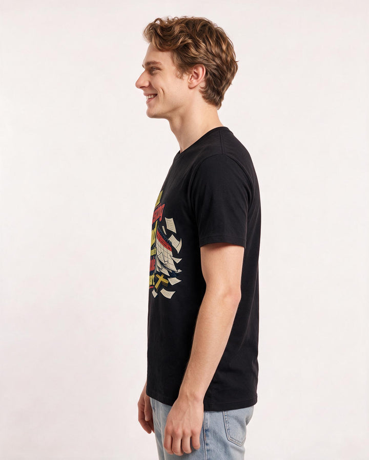Christian Faith Black T-Shirt for Men – Everyday Expression Graphic Tee product image 2