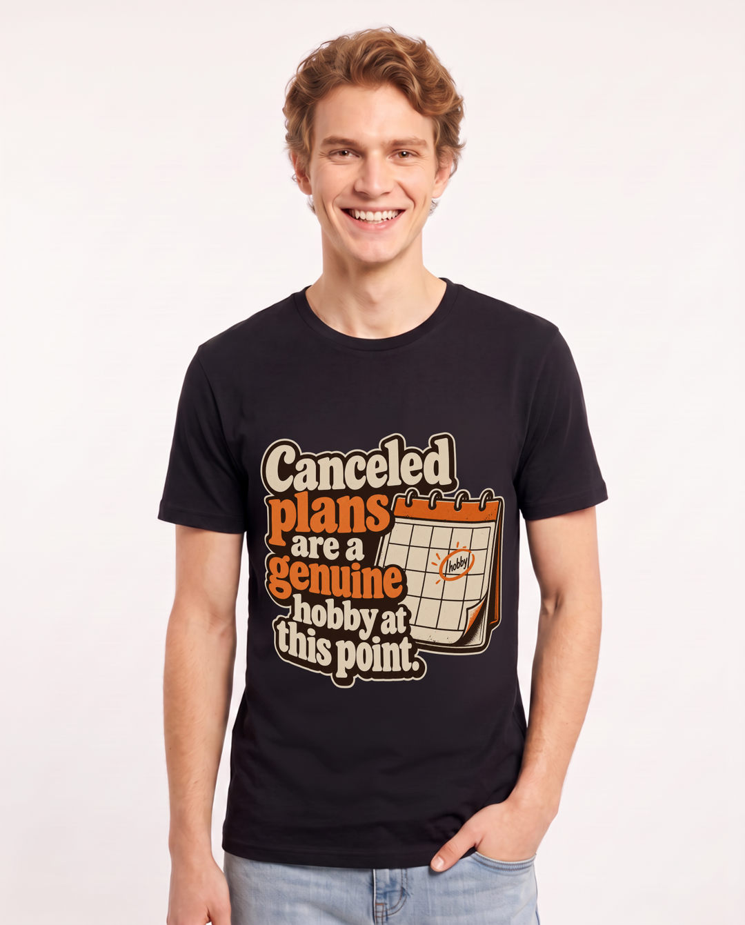 Meme Black T-Shirt for Men – Everyday Expression Graphic Tee product image 3
