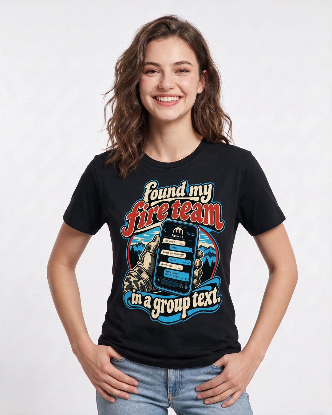 Veteran Black T-Shirt for Women – Everyday Expression Graphic Tee product image 1