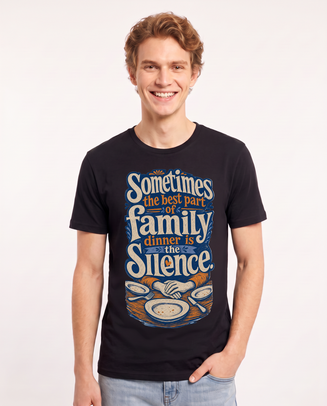 Mom Black T-Shirt for Men – Everyday Expression Graphic Tee product image 3