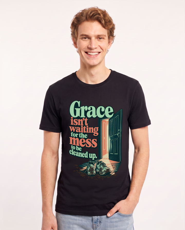 Christian Faith Black T-Shirt for Men – Everyday Expression Graphic Tee product image 3