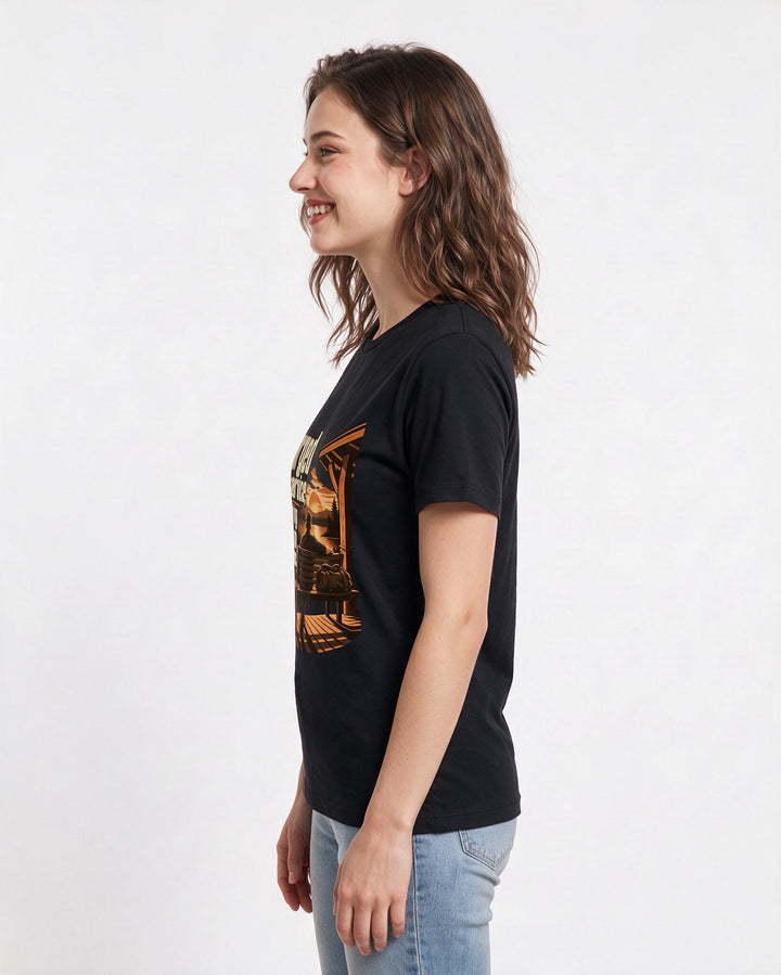Veteran Black T-Shirt for Women – Everyday Expression Graphic Tee product image 2