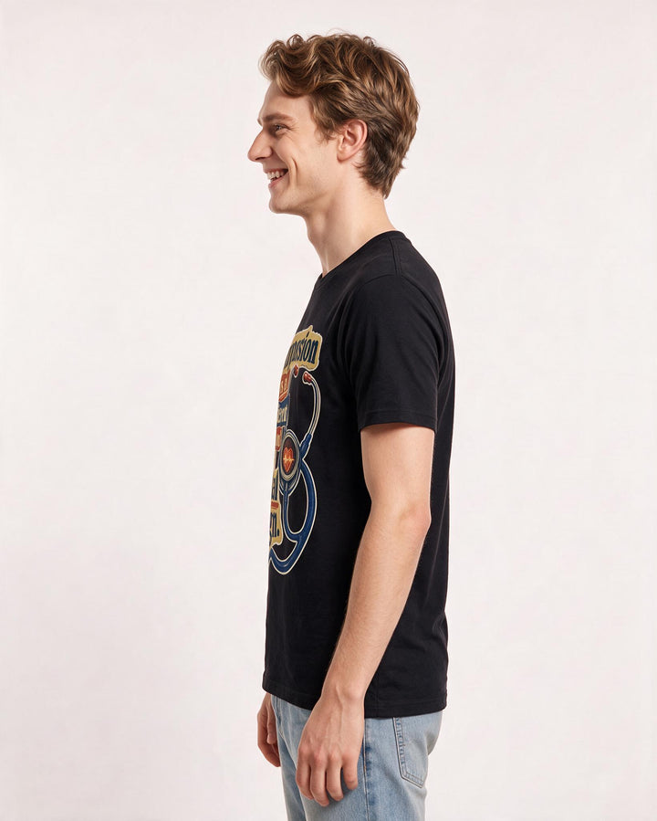 Nurse Black T-Shirt for Men – Nursing Life Graphic Tee product image 2