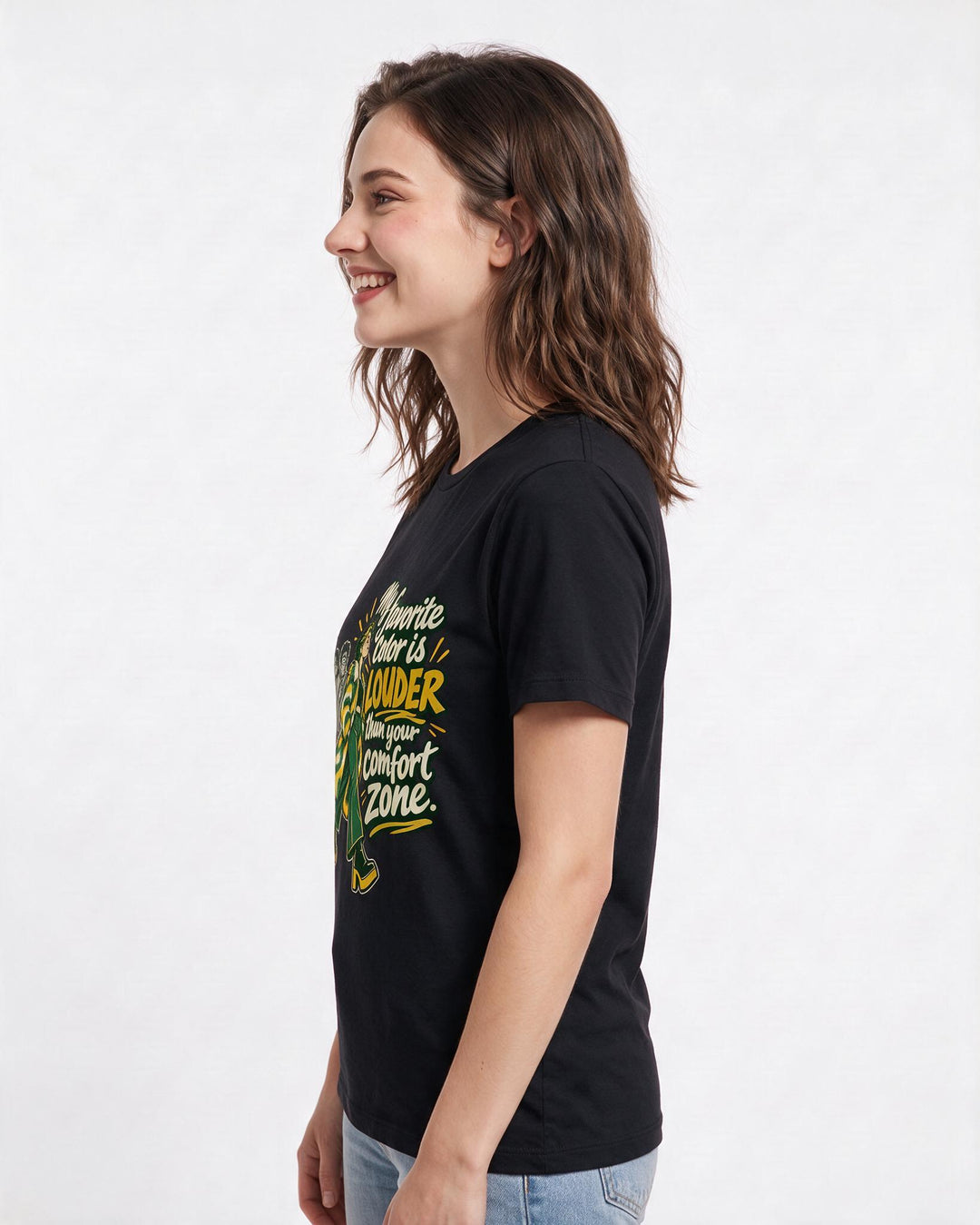 Pride Black T-Shirt for Women – Everyday Expression Graphic Tee product image 2