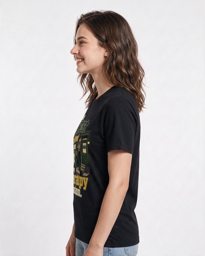 Halloween Black T-Shirt for Women – Halloween Theme Graphic Tee product image 2