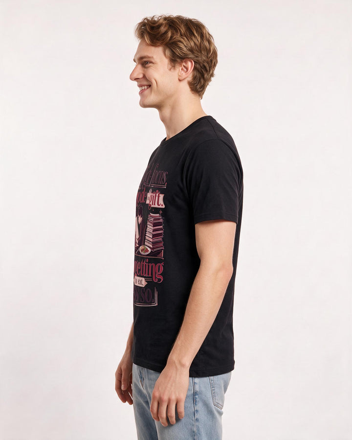 Neurodiversity Black T-Shirt for Men – Everyday Expression Graphic Tee product image 2