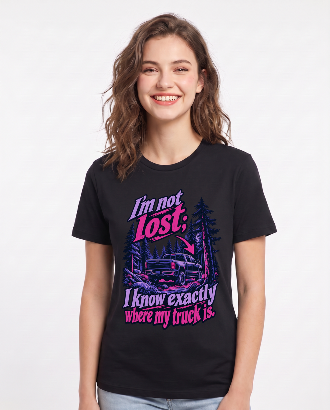 Hunting Black T-Shirt for Women – Everyday Expression Graphic Tee product image 3