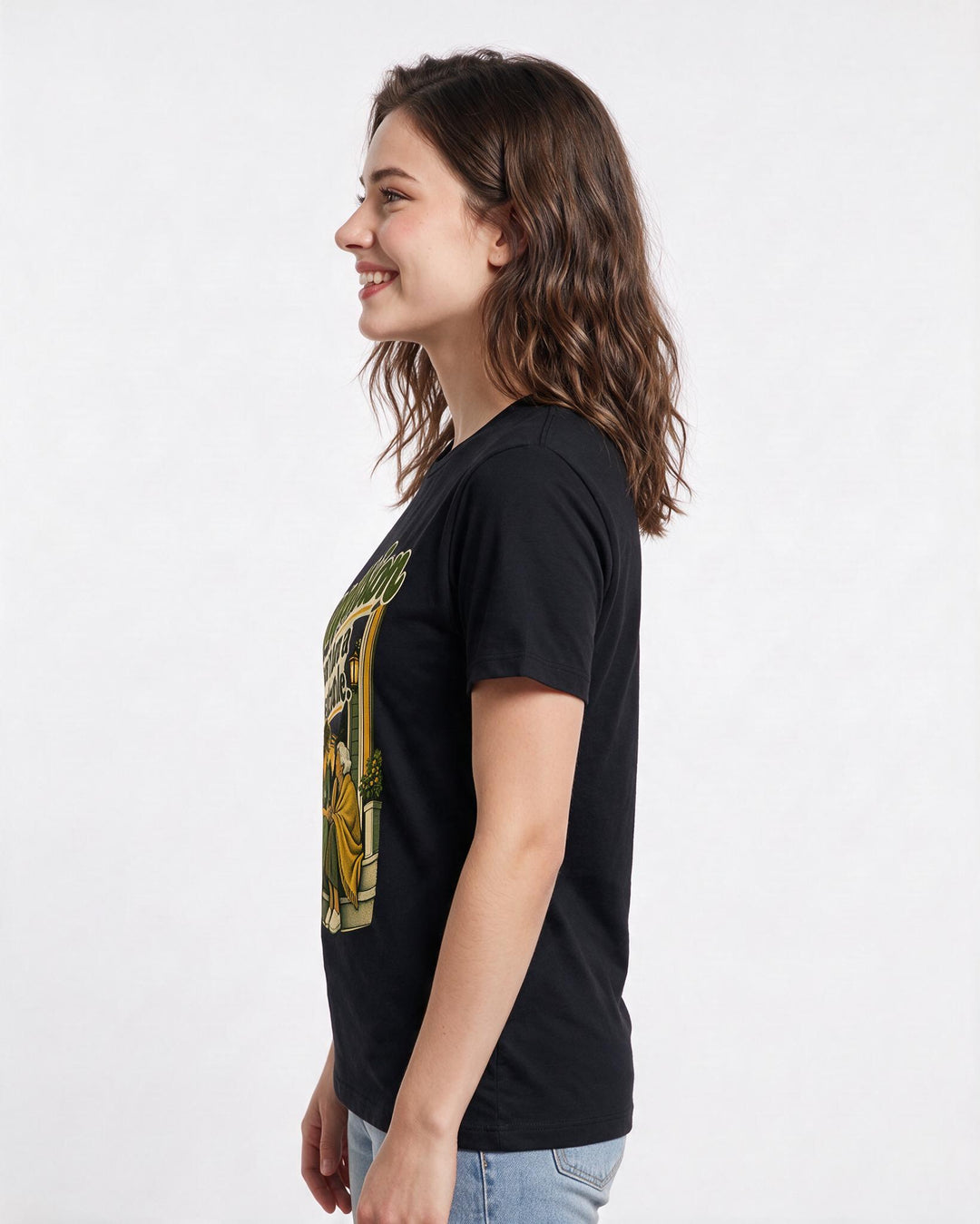 Nurse Black T-Shirt for Women – Nursing Life Graphic Tee product image 2