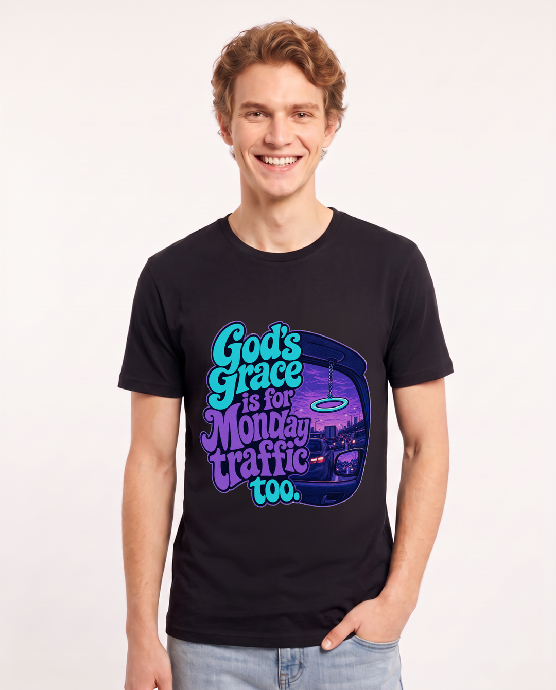 Christian Faith Black T-Shirt for Men – Everyday Expression Graphic Tee product image 3