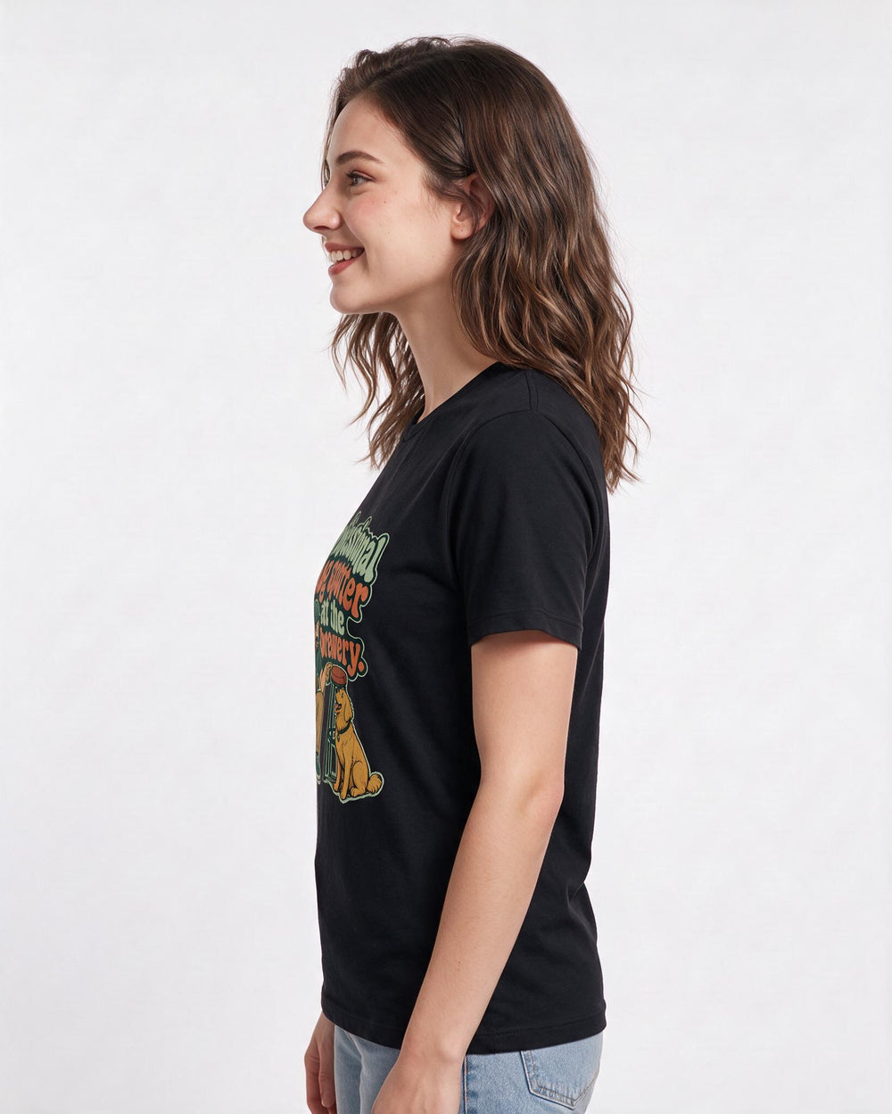 Beer Black T-Shirt for Women – Everyday Expression Graphic Tee product image 2