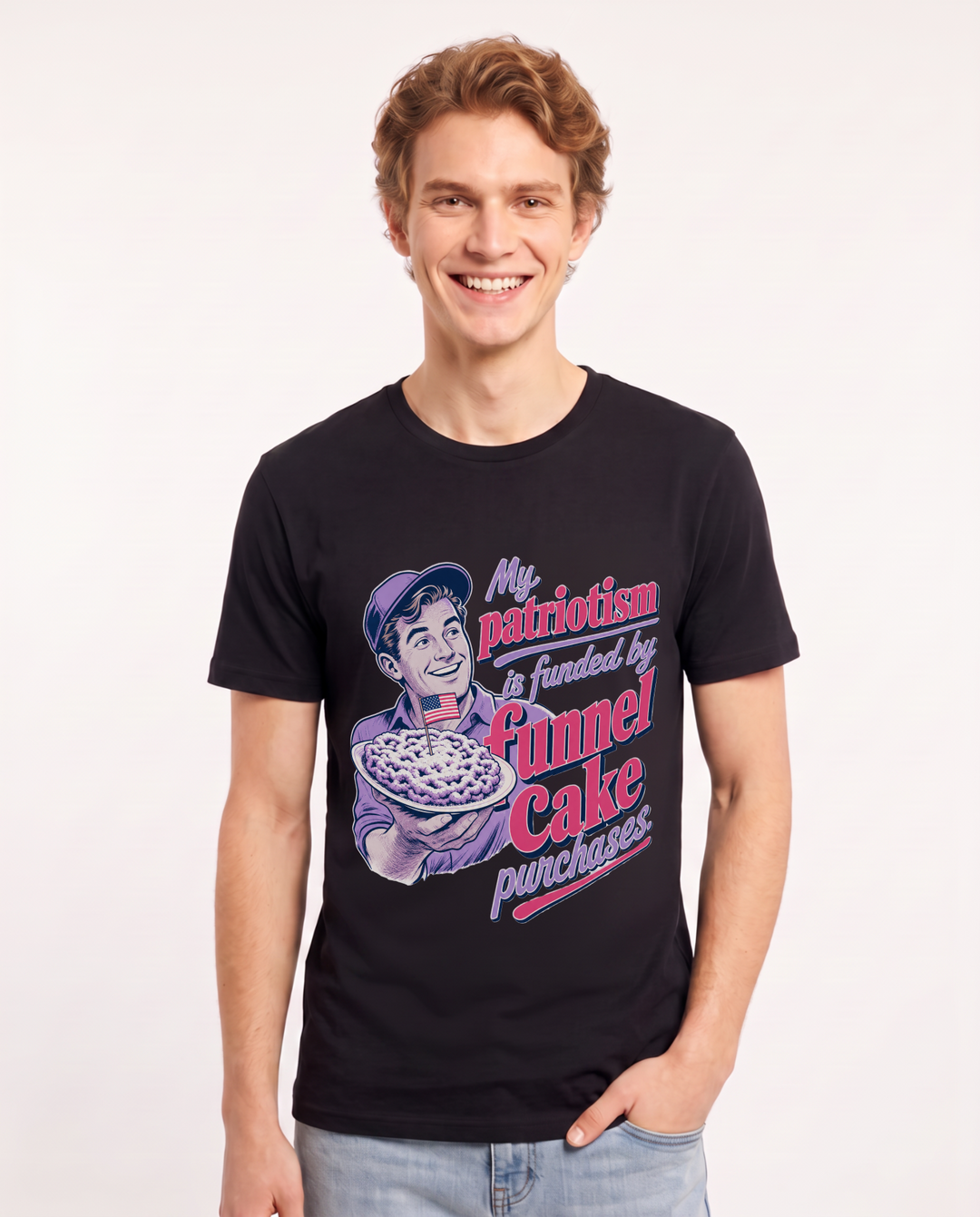 Patriotic Black T-Shirt for Men – Everyday Expression Graphic Tee product image 1