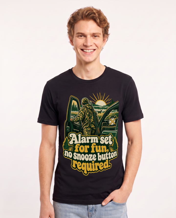 Hunting Black T-Shirt for Men – Everyday Expression Graphic Tee product image 3