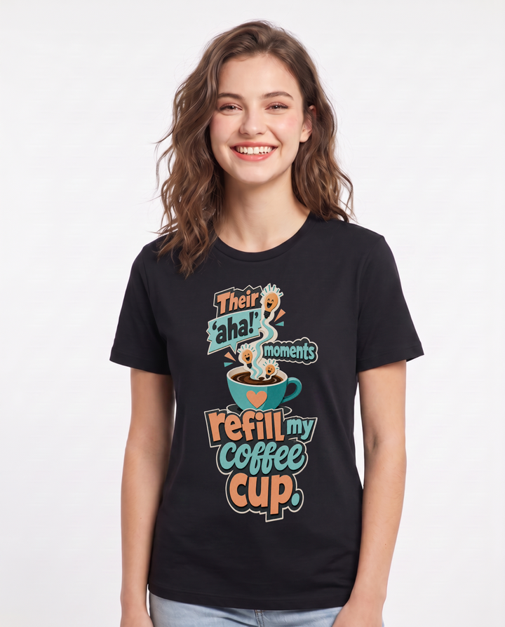 Teacher Women's Black T-Shirt – Their product image 1