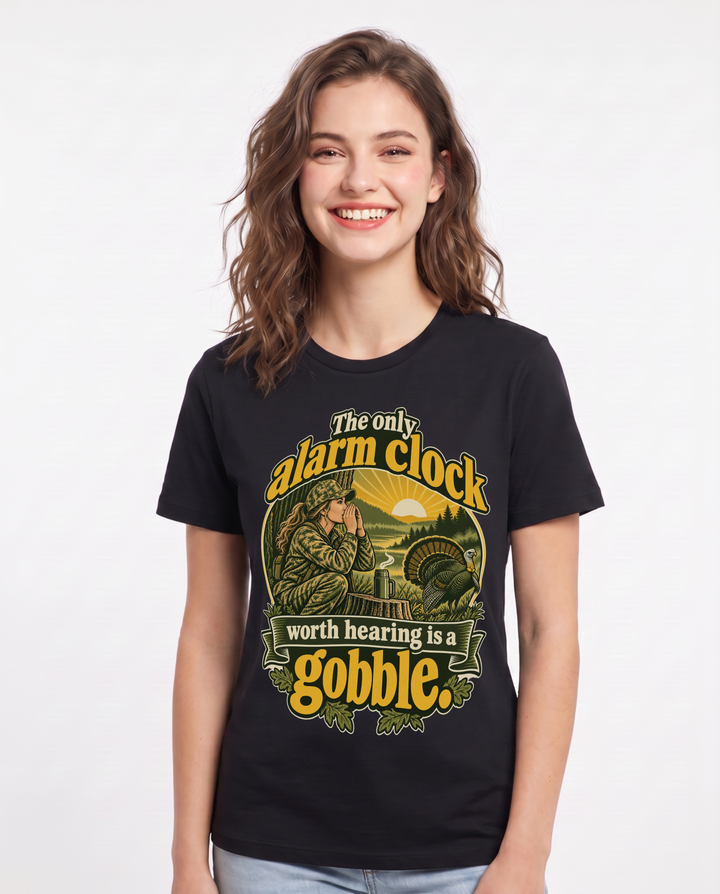 Hunting Black T-Shirt for Women – Everyday Expression Graphic Tee product image 3