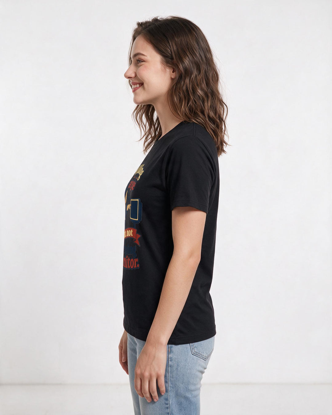 Nurse Black T-Shirt for Women – Nursing Life Graphic Tee product image 2
