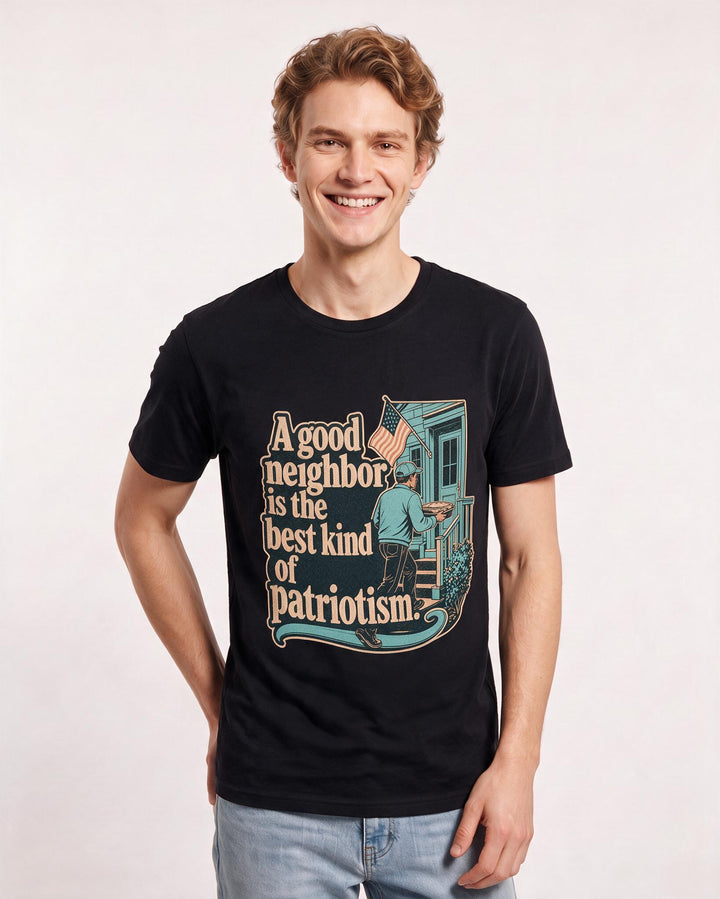 Patriotic Black T-Shirt for Men – Everyday Expression Graphic Tee product image 3