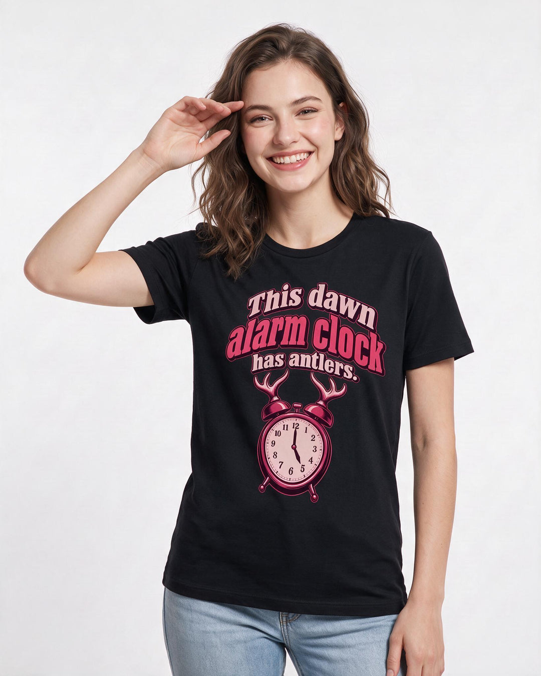 Hunting Black T-Shirt for Women – Everyday Expression Graphic Tee product image 1