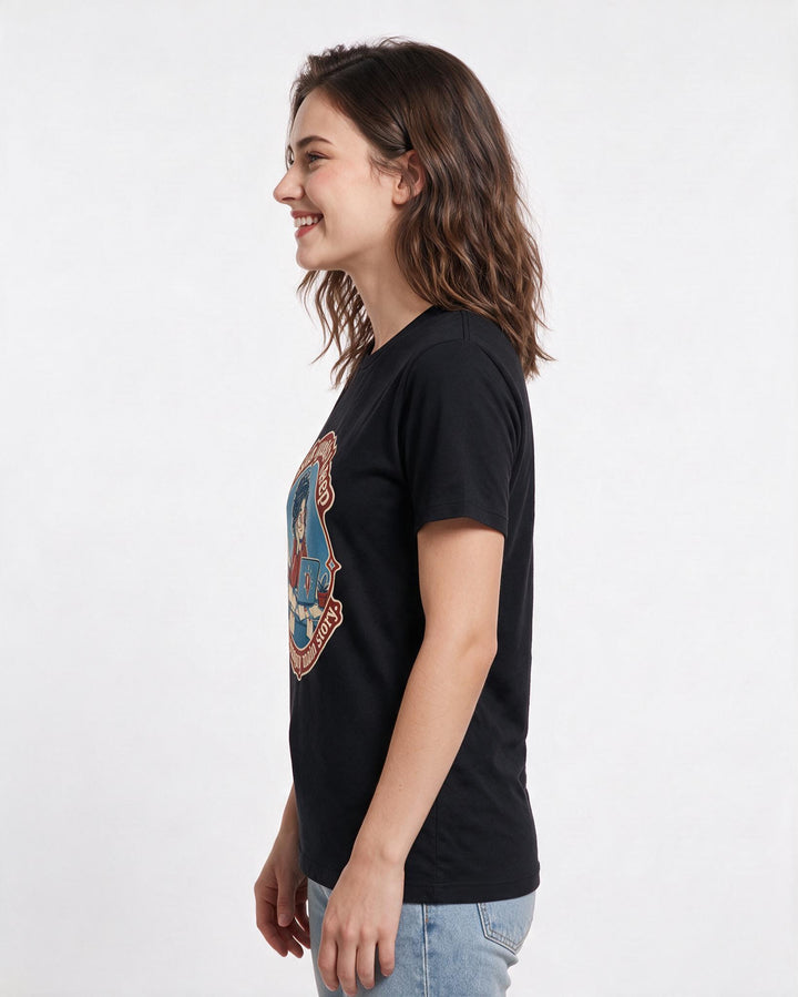 Gaming Black T-Shirt for Women – Game Night Graphic Tee product image 2