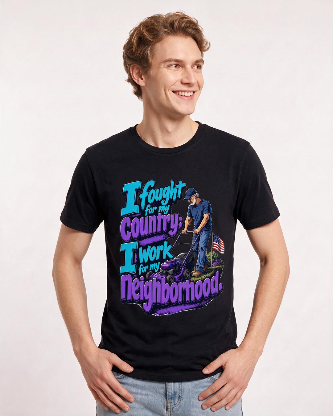 Veteran Black T-Shirt for Men – Everyday Expression Graphic Tee product image 3