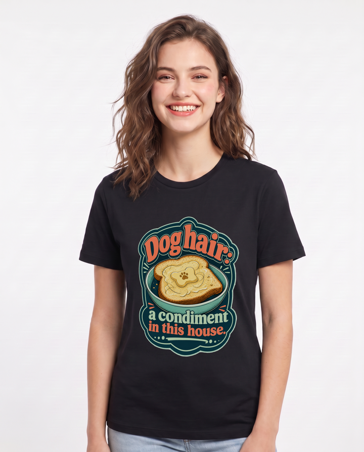 Dog Lover Black T-Shirt for Women – Everyday Expression Graphic Tee product image 3