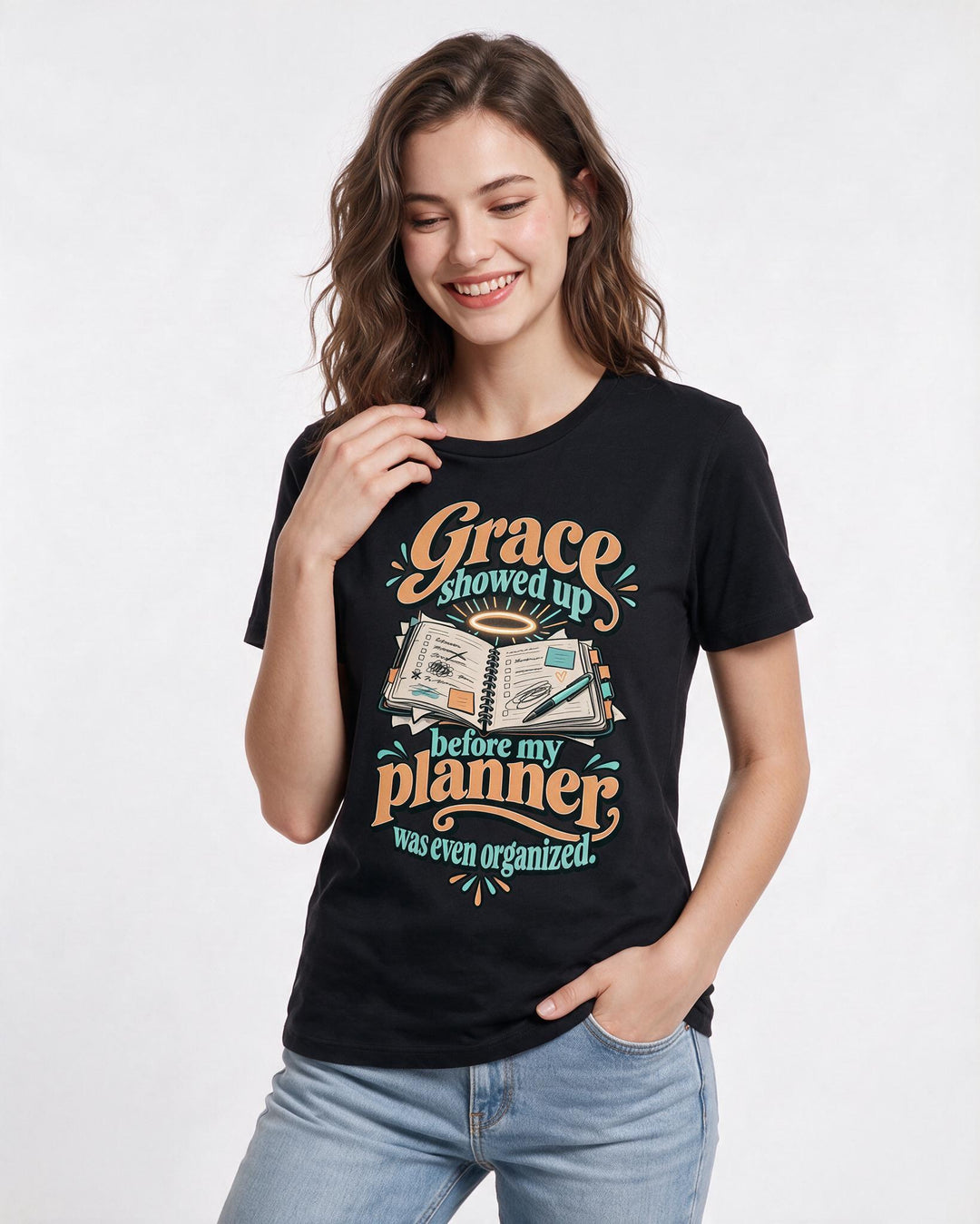 Christian Faith Black T-Shirt for Women – Everyday Expression Graphic Tee product image 1