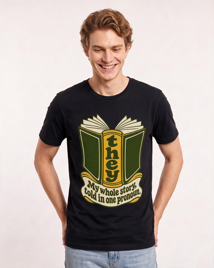 Pride Black T-Shirt for Men – Everyday Expression Graphic Tee product image 1