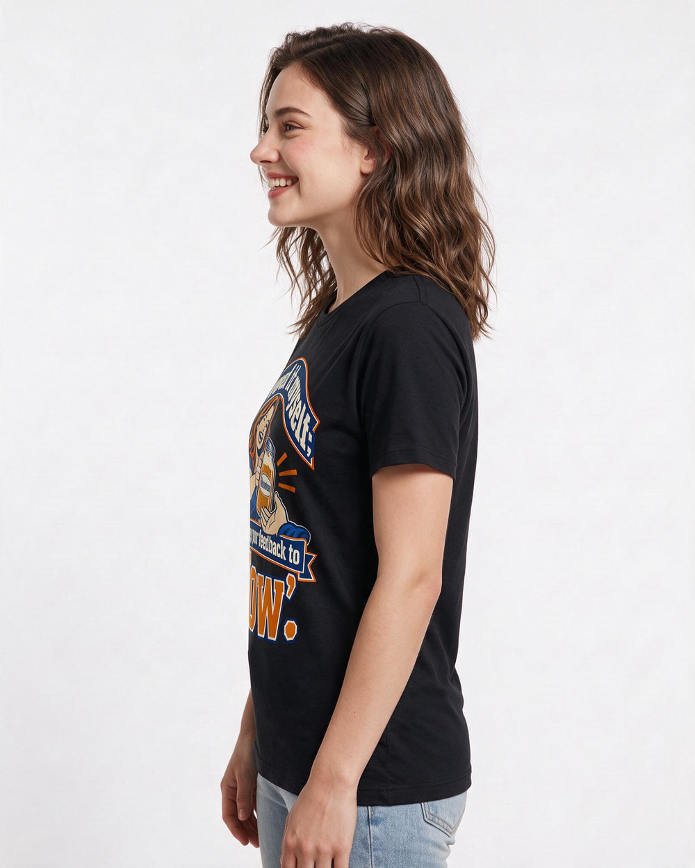 Beer Black T-Shirt for Women – Everyday Expression Graphic Tee product image 2