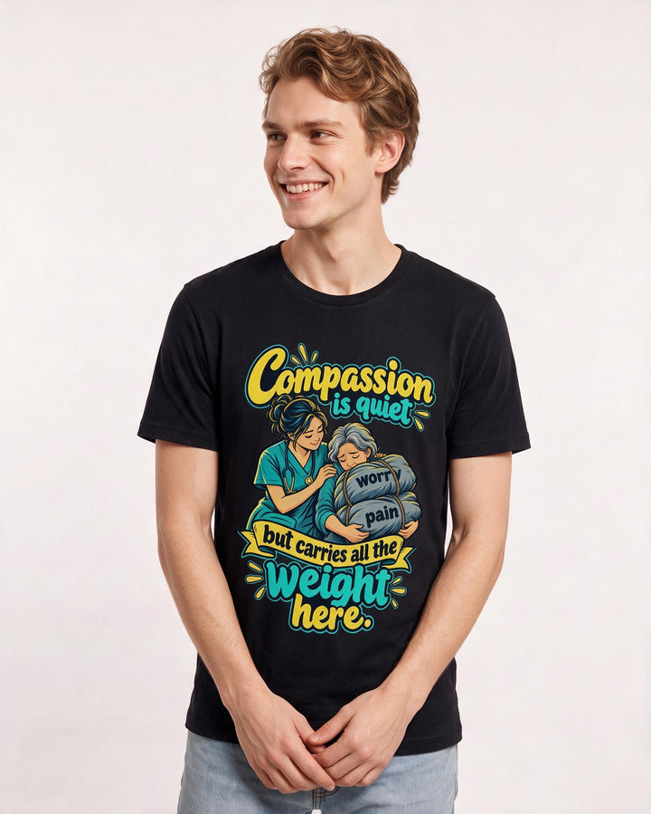 Nurse Black T-Shirt for Men – Nursing Life Graphic Tee product image 1