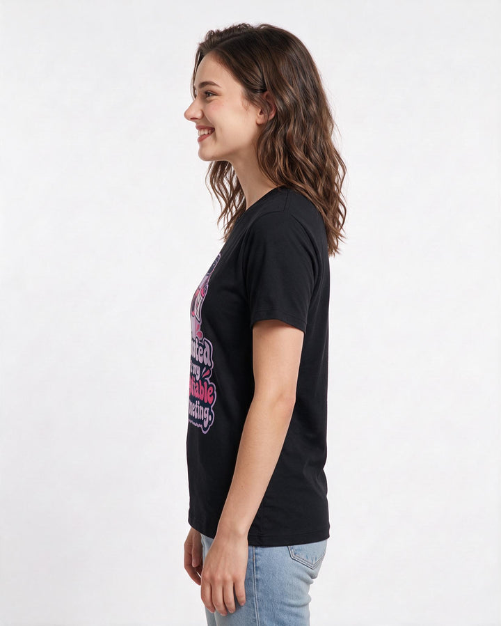 Neurodiversity Black T-Shirt for Women – Everyday Expression Graphic Tee product image 2