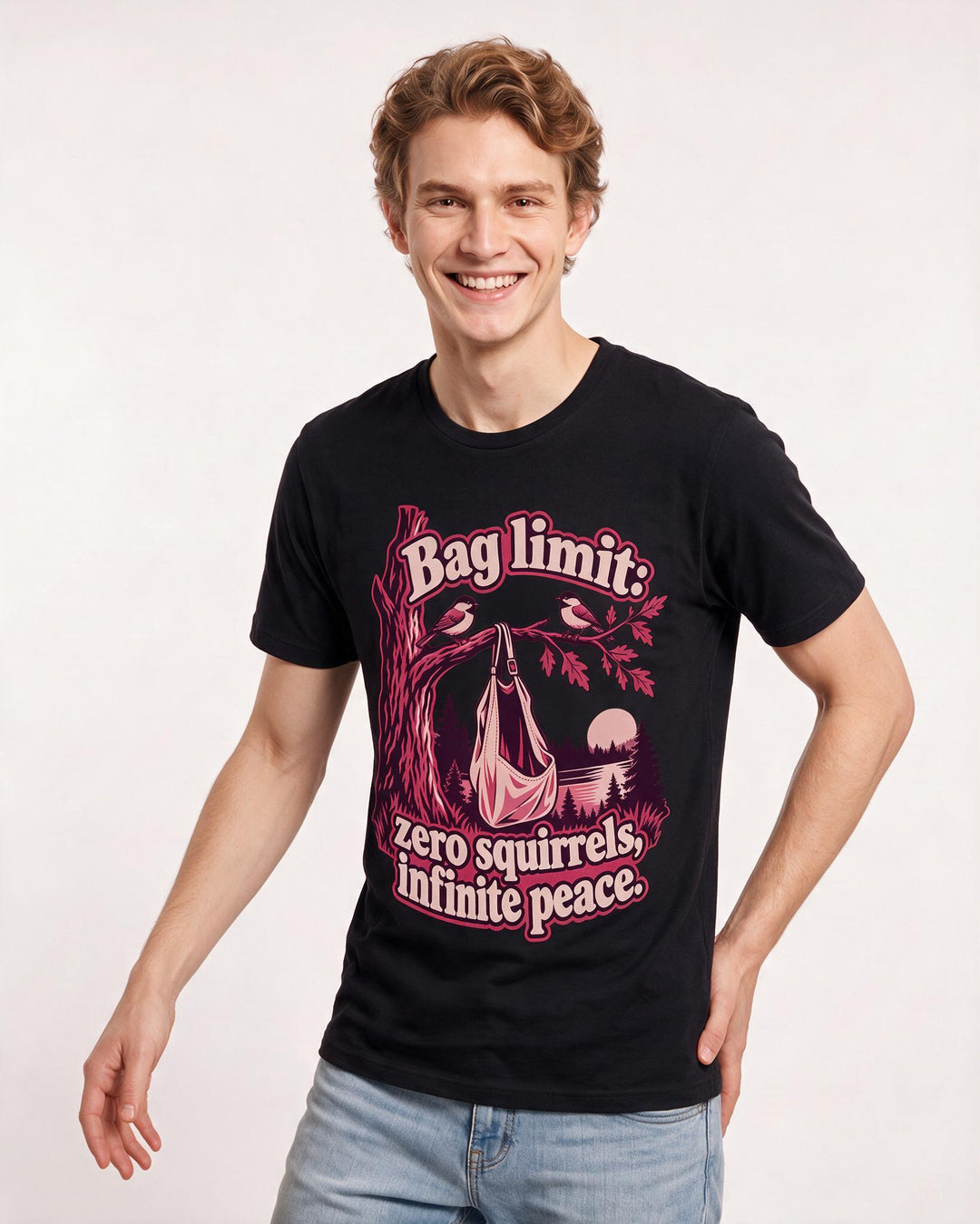 Hunting Black T-Shirt for Men – Everyday Expression Graphic Tee product image 1