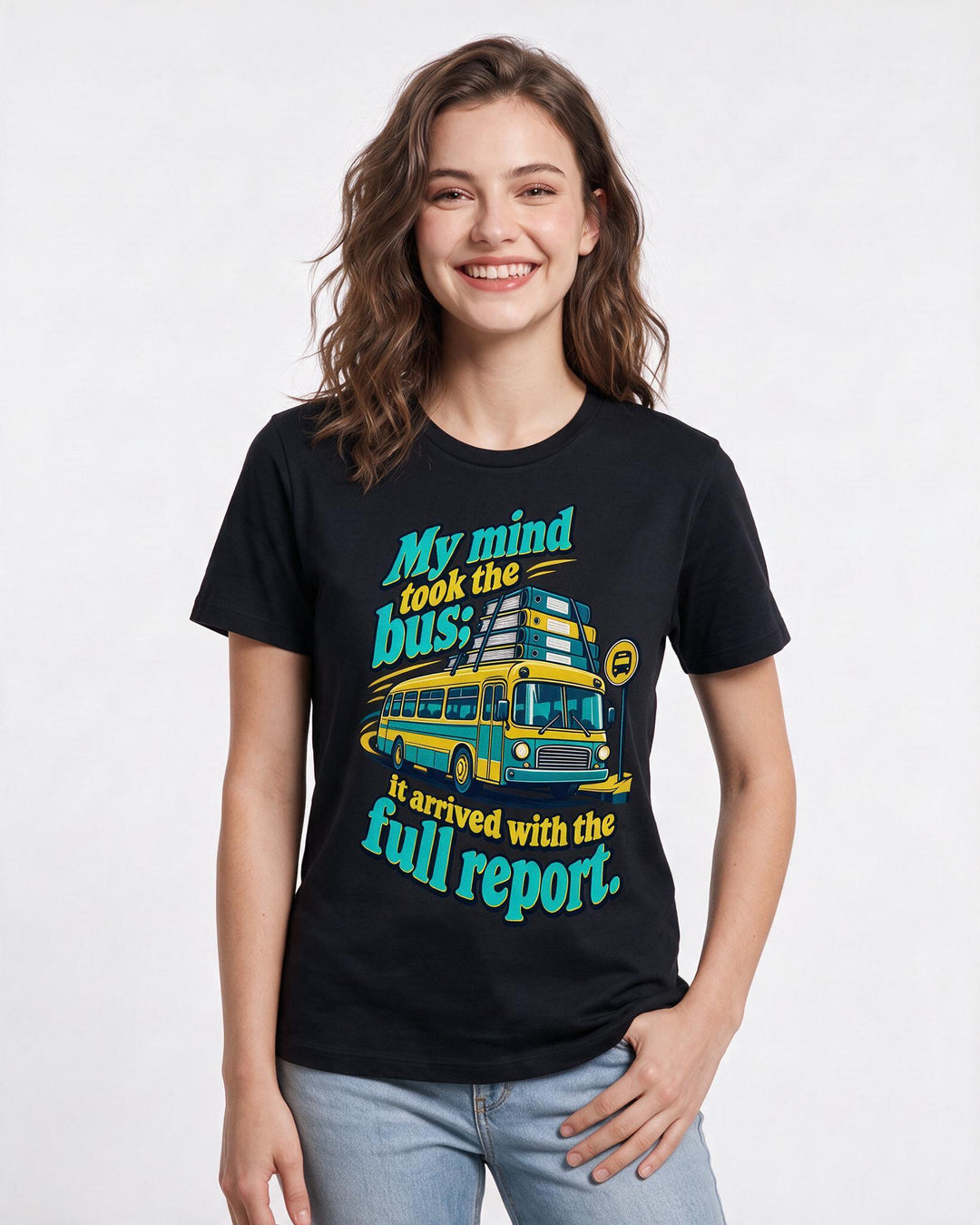 Neurodiversity Black T-Shirt for Women – Everyday Expression Graphic Tee product image 1