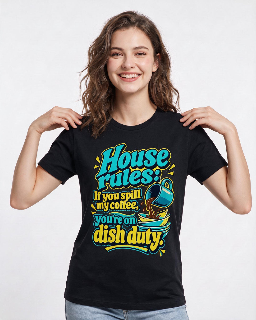 Mom Black T-Shirt for Women – Everyday Expression Graphic Tee product image 1