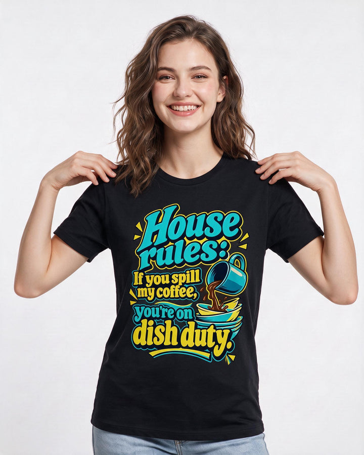 Mom Black T-Shirt for Women – Everyday Expression Graphic Tee product image 1