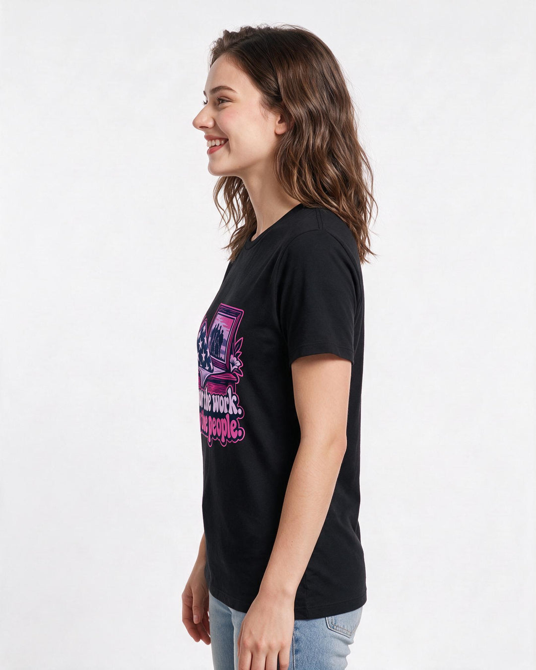 Veteran Black T-Shirt for Women – Everyday Expression Graphic Tee product image 2