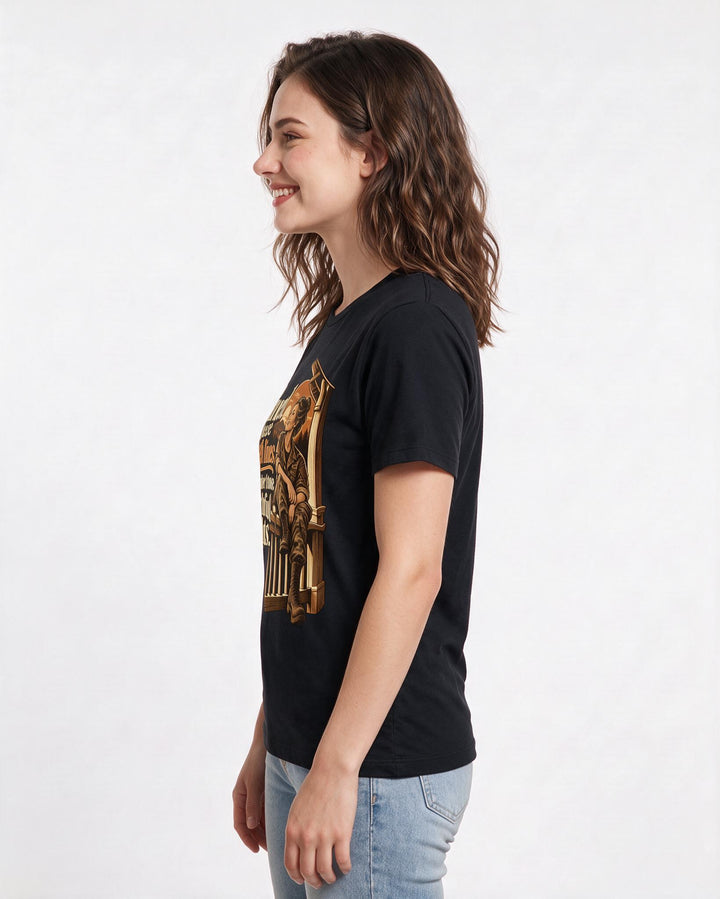 Veteran Black T-Shirt for Women – Everyday Expression Graphic Tee product image 2