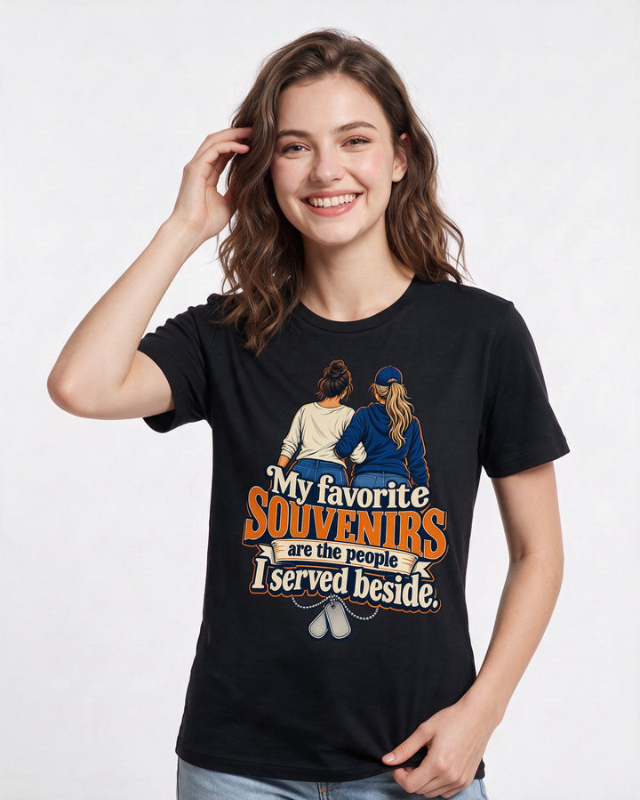 Veteran Black T-Shirt for Women – Everyday Expression Graphic Tee product image 1